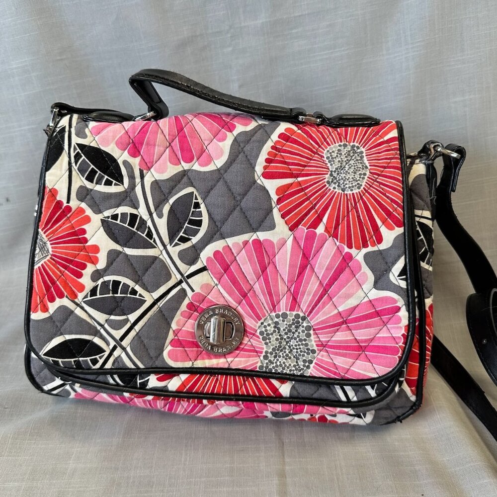 Vera Bradley Cherry Blossoms Turnlock Crossbody